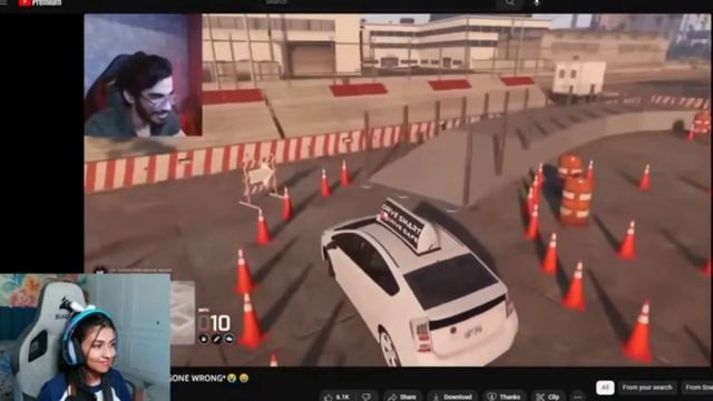 MILLi funny reaction on *SNAX driving test #gtarp #snaxgaming #jokerkihaveli #funnyreaction
