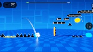 прохожу свои усложнённые уровни в poly dash в Roblox