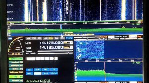 Активная рамочная антенна КВ диапазона ALMA-174, приём 06.12.2023г.