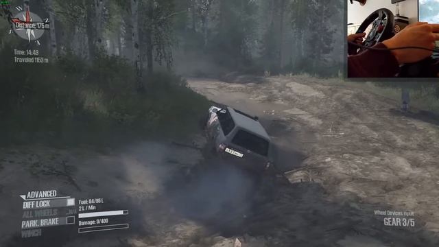 SpinTires: MudRunner | TAYGA 17 | Map Mod | Toyota Land Cruiser 105 | Wheelcam | PC Gameplay смотреть онлайн