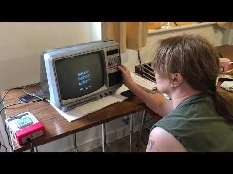 Tuning PYE rambler 12 Black and white retro crt TV Rolling screen смотреть онлайн