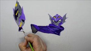 How to draw a character from the cartoon Miniforce X-Pascal