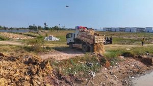 Строительство, новый участок под засыпку