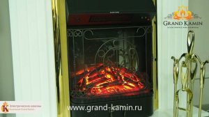 Гранд Камин / Электрический очаг InterFlame Majestic Brass New /Маджестик Золотой / Новинка 2019 г.