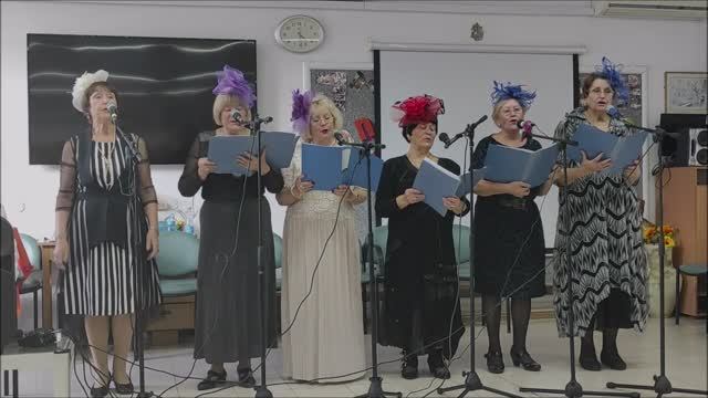 Песни НЭПа .Ведущая Ася Левина .Поёт ансамбль Хайфачаночка .15ю02.2023.