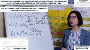 Как определить среду растворов солей Гидролиз солей ХИМИЯ ЕГЭ для Задания 21 Видеоурок по химии