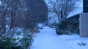 Снежная пешая экскурсия по красивой немецкой деревне!...