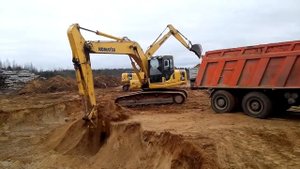 ООО Авангард работа экскаватора Komatsu PC220 8 www ava78 ru