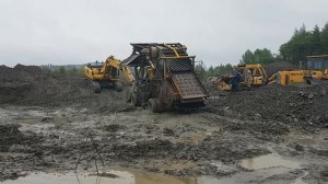 Мобильный промывочный комплекс МПК-150 "Тайга-2М" разработки АО "Прииск Соловьевский"