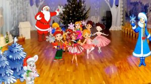 6 Игра С разноцветными снежинками. (чей кружок быстрее соберется).  Авт  Холодная И. демо1