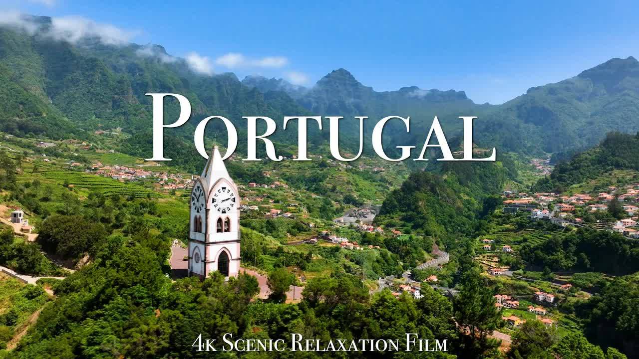 Portugal 4K - Scenic Relaxation Film with Inspiring Music