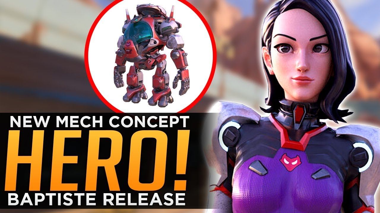 Overwatch: Baptiste Release Date! - NEW Mech Hero Concept! смотреть онлайн