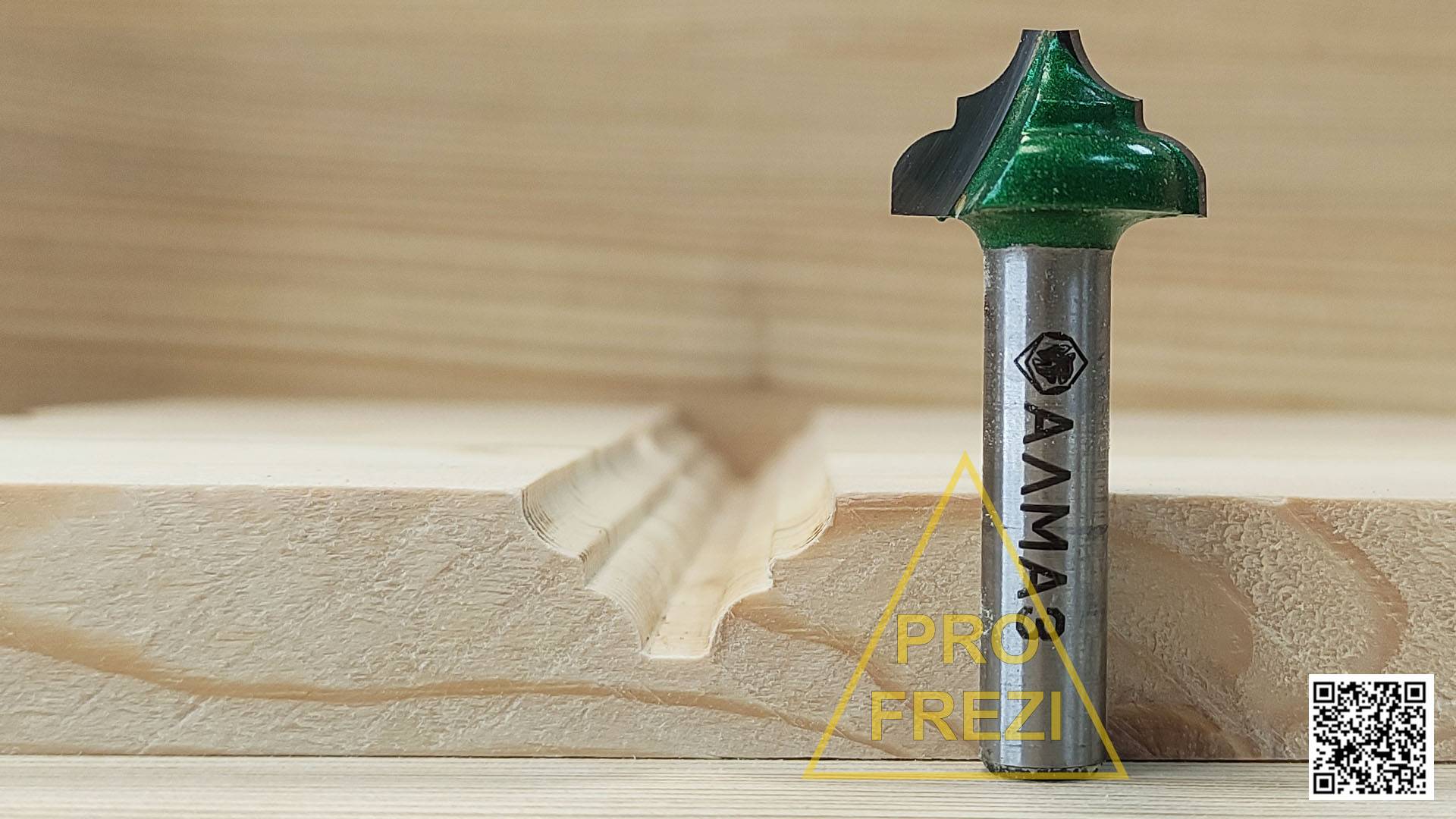 Фасонная фреза Алмаз 2052 R4. Фасонные фрезы для ручного фрезера и станков с ЧПУ по дереву и МДФ