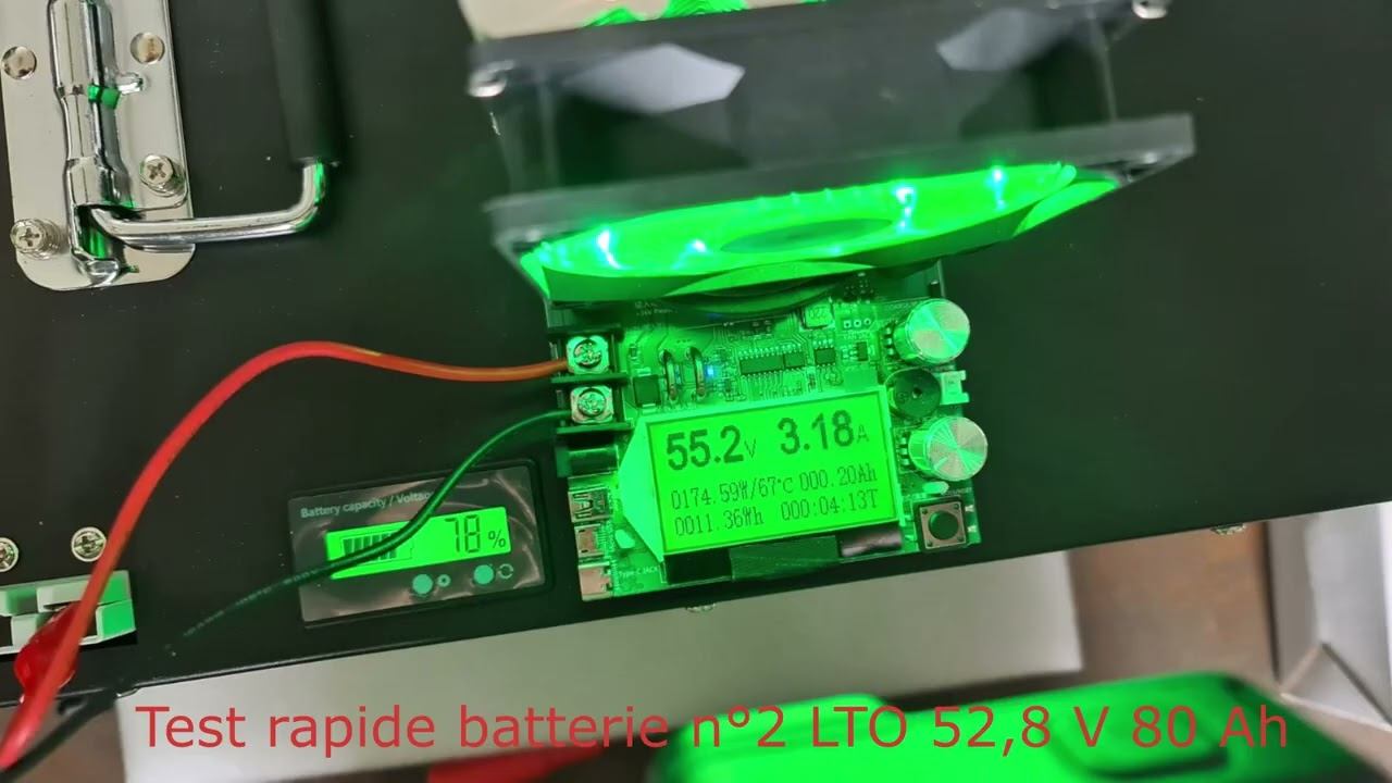 Test rapide Batterie LTO 52,8 v 80 ah смотреть онлайн