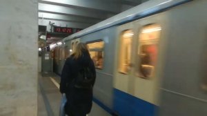 Поезд Ока на станции метро Владыкино (2)