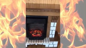 Каминокомплект Pierre Luxe белый (дуб) с очагом Majestic FX Black от Royal Flame