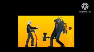 анимация Stickman. 2-сезон 5-серия (1-часть). TV-man  титан вернулся
