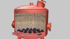 Фильтр песчано-гравийный анимация работы