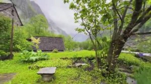 Риторто, Швейцария. Уникальная красивая швейцарская деревня. Настоящая сказочная деревня