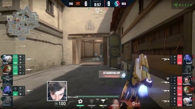 [FNATIC vs BDS] Most ridiculous 1v1 in pro level in Valorant смотреть онлайн