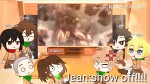Some AOT character react to eren,mikasa,armin future part 1{Jeiya_playz}special 80+ subs!!!!