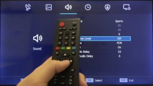 HiSense LED TV (H40BE5000) - Turn On / Off Auto Volume