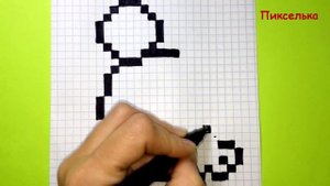 Как Рисовать Тюленя По Клеточкам ♥ Рисунки по Клеточкам #pixelart