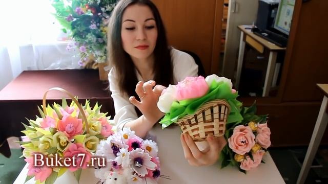 Букеты из конфет. Как вытащить конфету. смотреть онлайн