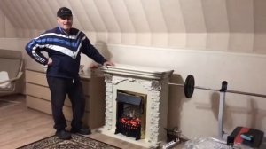 Электрокамин Dublin Lux (белый дуб с патиной) / ОТЗЫВ ОТ КЛИЕНТА ГРАНД-КАМИН / www.grand-kamin.ru