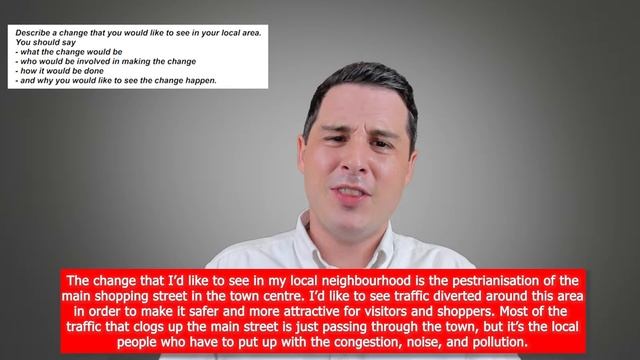 IELTS Speaking Part 2 - Sample Answer (Describe a change that you would like to see in your area) смотреть онлайн
