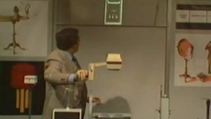 Bell Labs' Henry Feinberg Demonstrates Ways of Using Light to Transmit Sound Waves, 1978