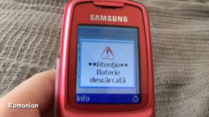 Samsung SGH-C300 - Low Battery (all languages)