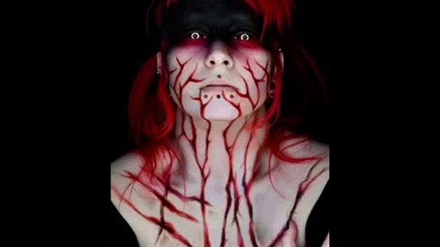 Ужасающий макияж на Хэллоуин смотреть онлайн