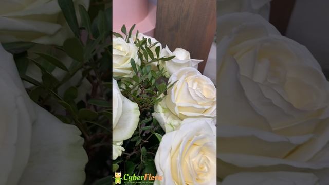 Композиция в коробке - Белоснежная любовь