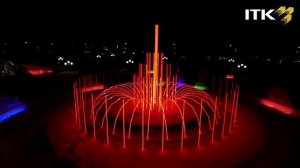 Динамический световой зимний фонтан