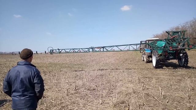 Прицепной Опрыскиватель серии НГ - первый запуск видео обзор смотреть онлайн