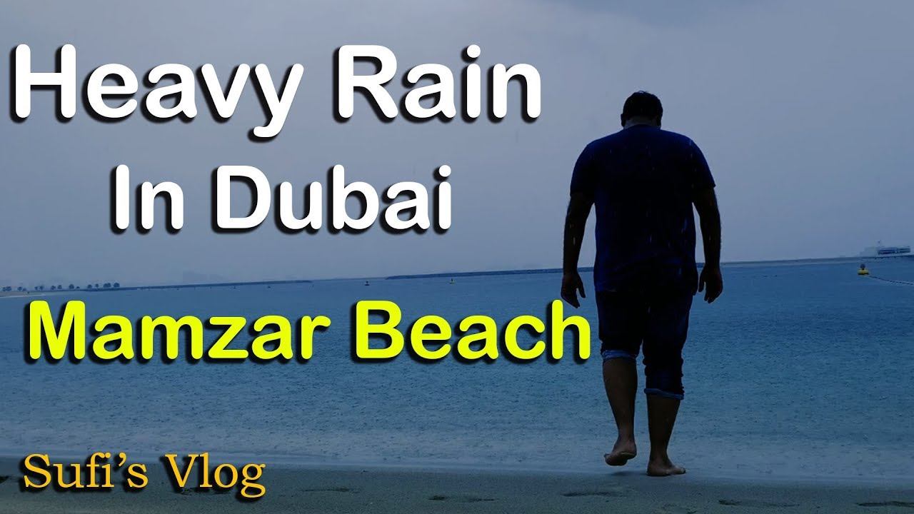 Heavy Rain in Dubai | Cloud seeding | Mamzar Beach | المطر في الإمارات | 2019| Sarang Talpur смотреть онлайн