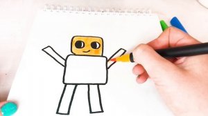 РИСУЕМ ПЕРСОНАЖА ИЗ РОБЛОКС / КАК НАРИСОВАТЬ? / Часть 1