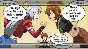 Albedo vs Jen 10 | Chaquetrix - ben 10 comíc Dub español | Fandub Español Latino