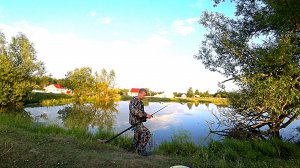 Рыбалка в деревне.