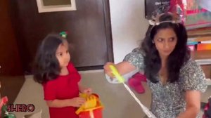 Barun Sobti and his daughter , wife with beautiful friends Mohit Segal Dalljiet kaur Sanaya Aabhas