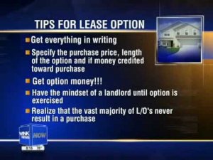 Real Estate Matters: Lease purchase option - WINK TV Jun 17, 2011