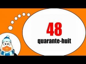 Вы узнаете, французский = Цифры от 40 до 50