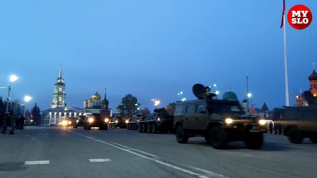 Репетиция парада Победы в Туле