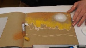 Как нарисовать НЕБО сухой пастелью. Начало пейзажа.