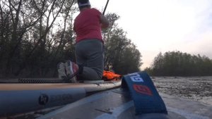 Прогулка на сапах по ерику Пахотный, выход в реку Ахтуба.