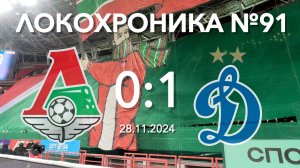 Локохроника №91. Локомотив - Динамо 0:1 (28 ноября 2024)