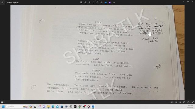 NEVER BEFORE SEEN - Ep. 2 - The Lion King II: Simba's Pride - Script ver. 10/4/96 Analysis смотреть онлайн