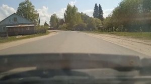 Еду с копа с прицепом по деревне Дорога от Монастыря до центра
