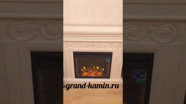 Каминокомплект Afelia (крем) с очагом Crystal 24 FX от Гранд-Камин